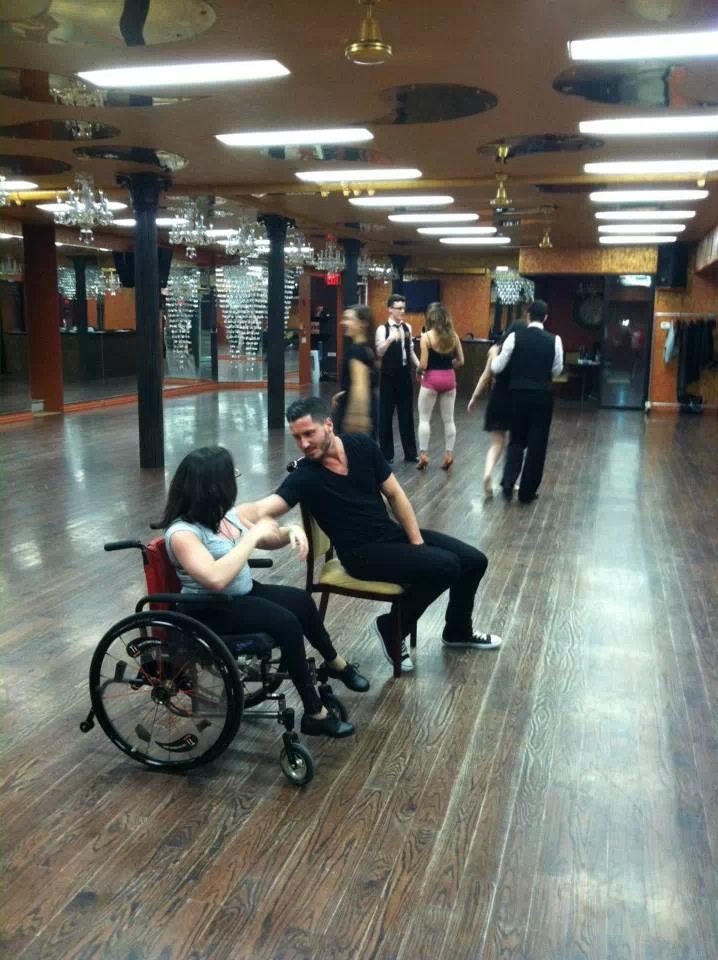 Val Chmerkovskiy Teaches Wheelchair Dancing