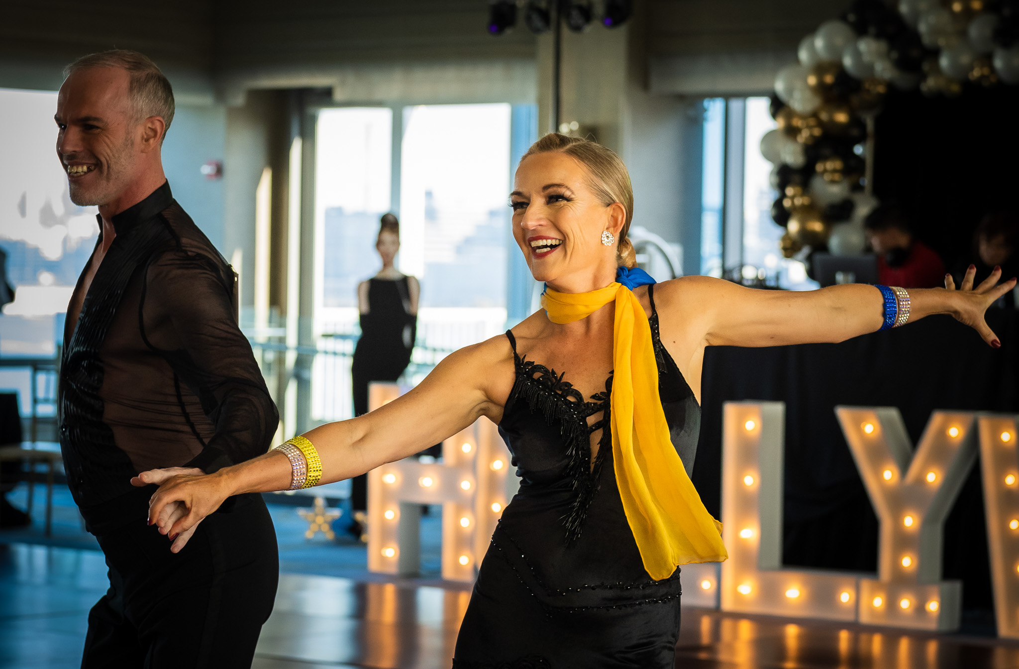 PRO-AM BALLROOM DANCERS COMPETING